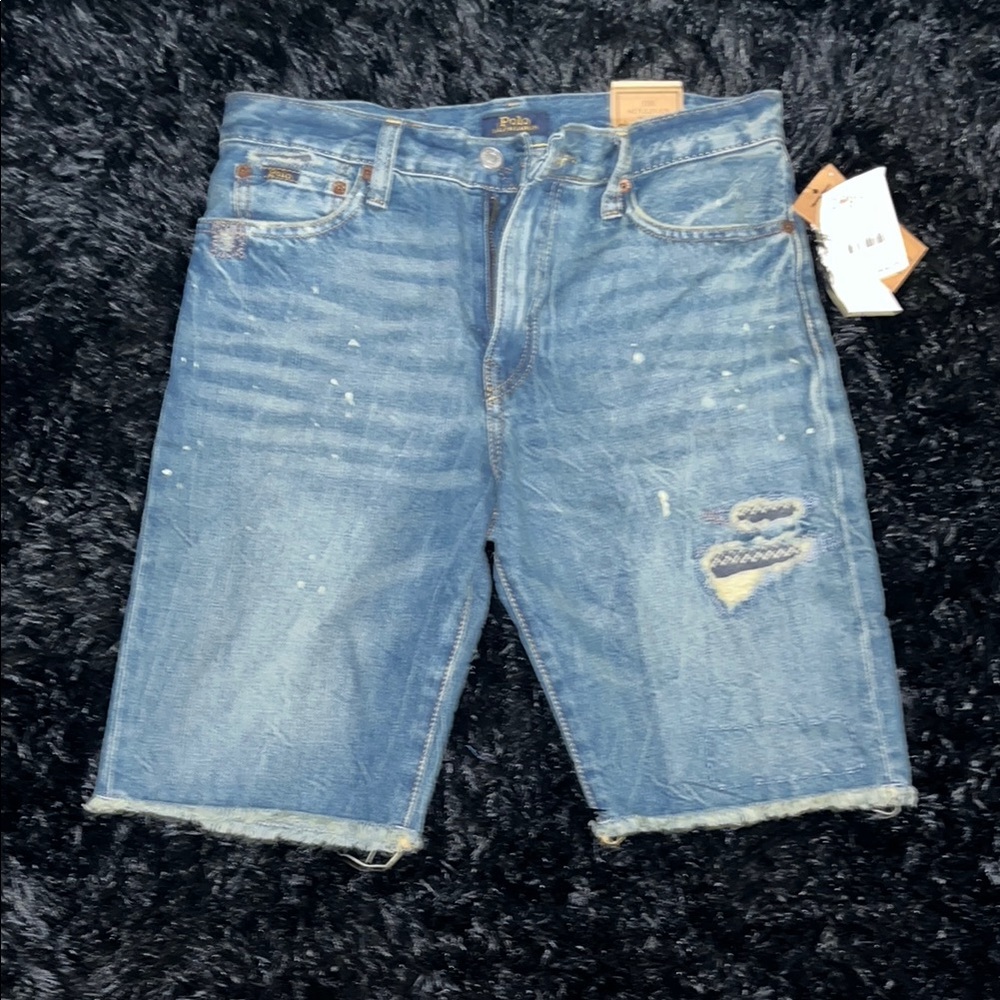 Polo Blue Denim Shorts